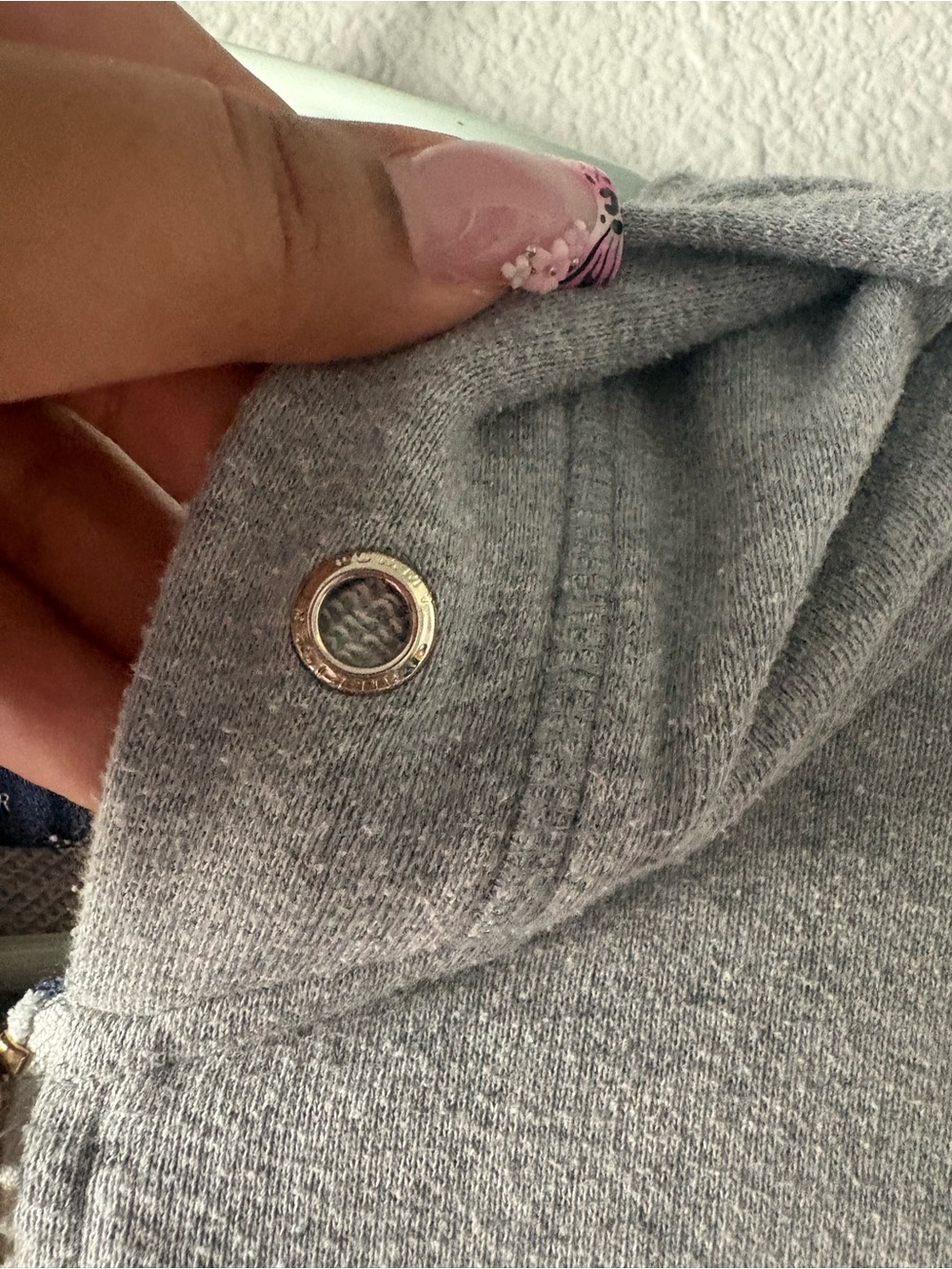 Tommy Hilfiger Heather Gray Full-Zip Hoodie with Logo - Picture 5 of 8